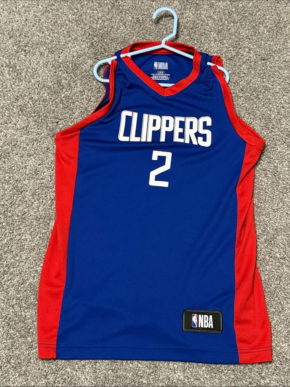 NBA Blue & Red Clippers #2 Basketball Jersey